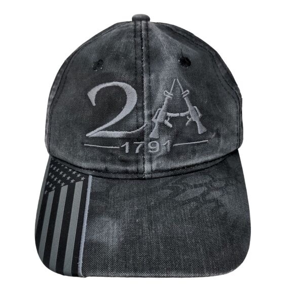 Kryptek Men's Slideback Hat Gray Size OSFM Embroidered 2nd Amendment 2A Logo - Picture 1 of 8